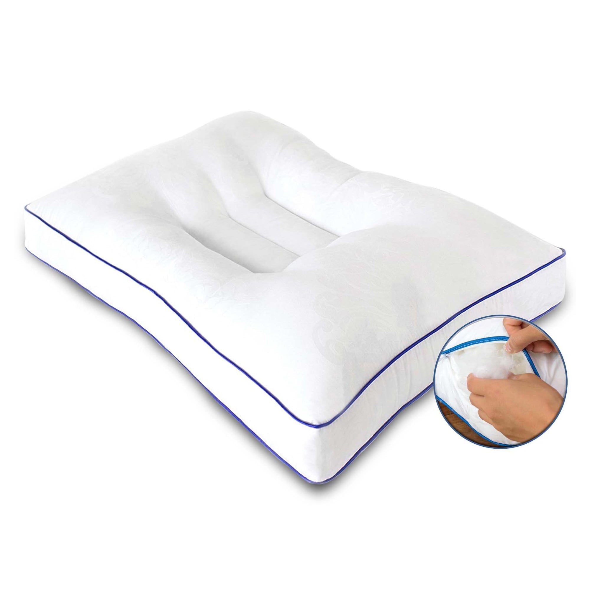 Nature's Guest Adjustable Cervical Pillow, Standard Size, Medium Support