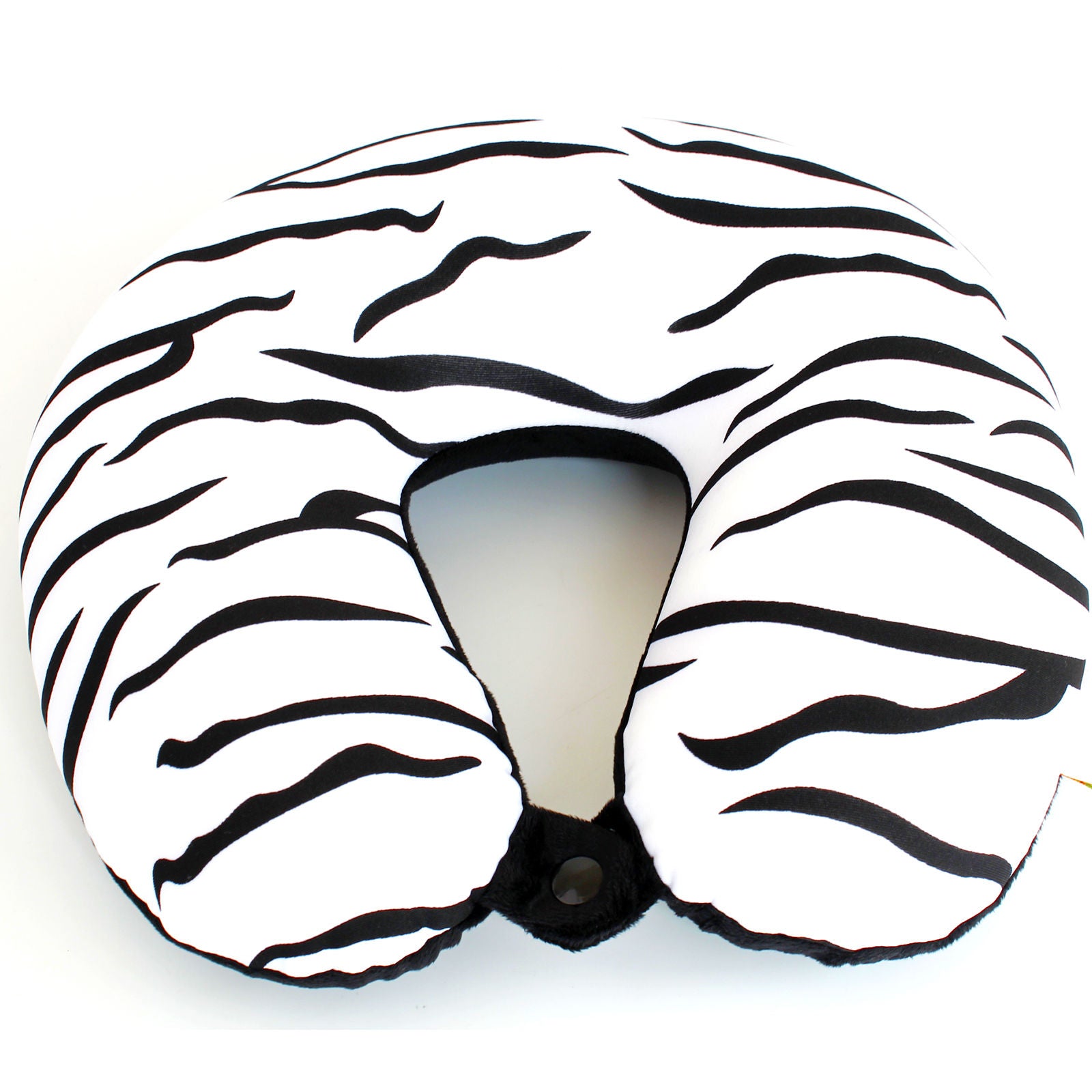 Bookishbunny Ultralight Micro Beads U Shaped Neck Pillow Travel Head Cervical Support Cushion Zebra Print