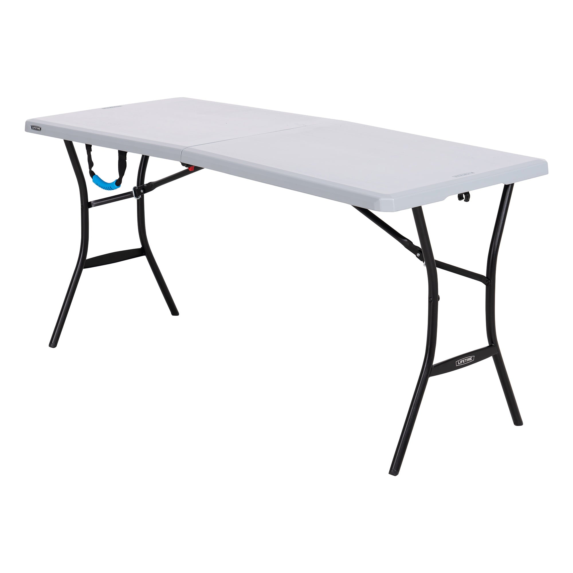 Lifetime 5-Foot Fold-In-Half Table, Gray (80861)