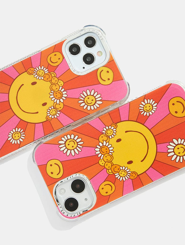 Mojo Valley x Skinnydip Floral Happy Face Shock iPhone Case