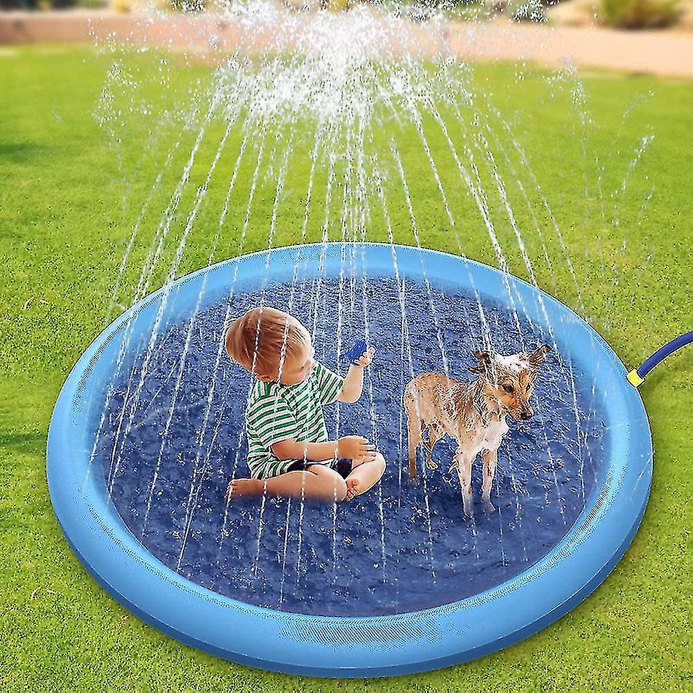 Splash Pad Splash Pad Sprinkler Mat Watering Game Mat Kids Pet Water Toys Outdoor Summer Toys Garden Swimming Pool