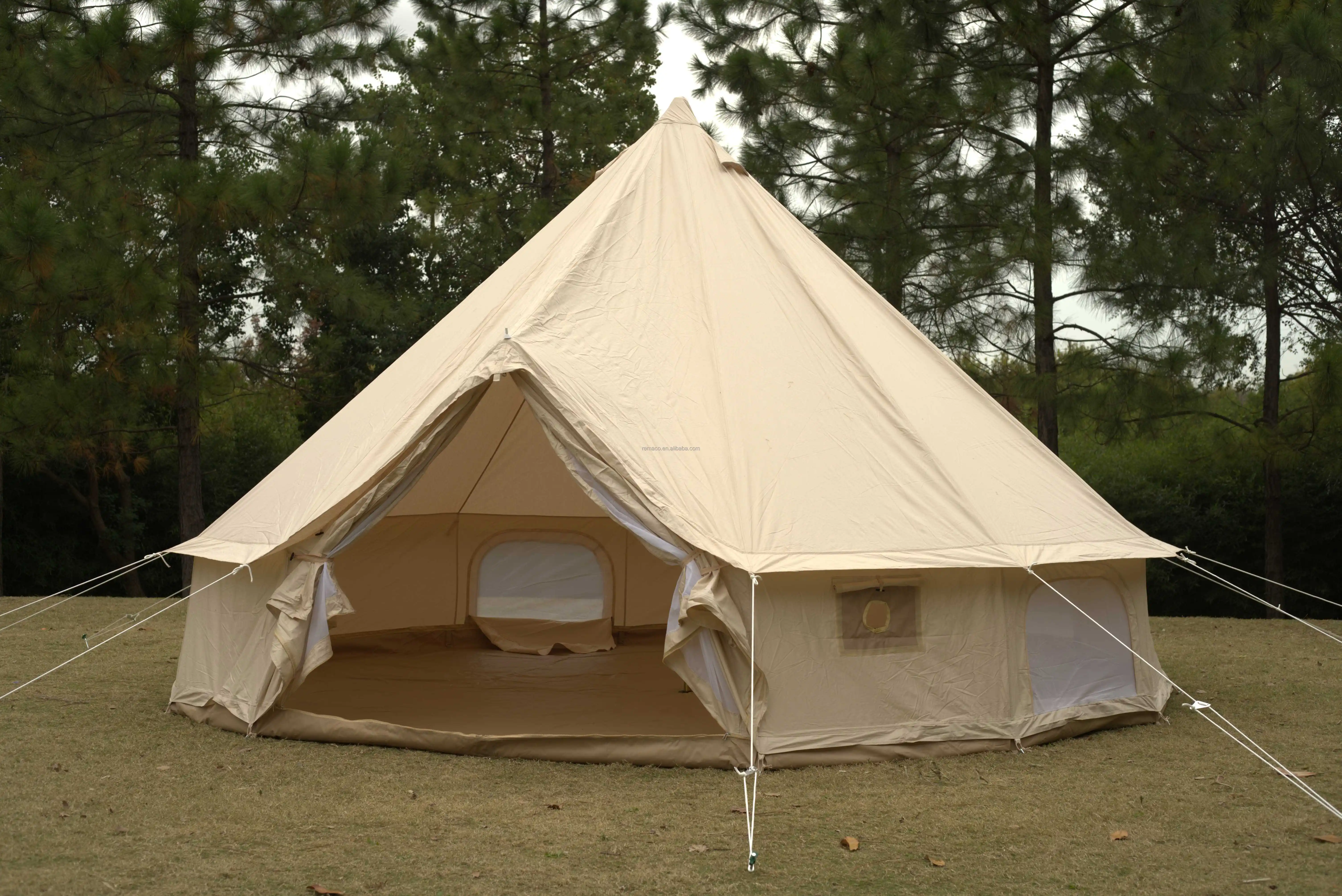 Camping Bell Tent Tienda De Campana Con Campanas De Tela Oxford Familiar La Tienda De Acampar Glamping Yurt Zelt
