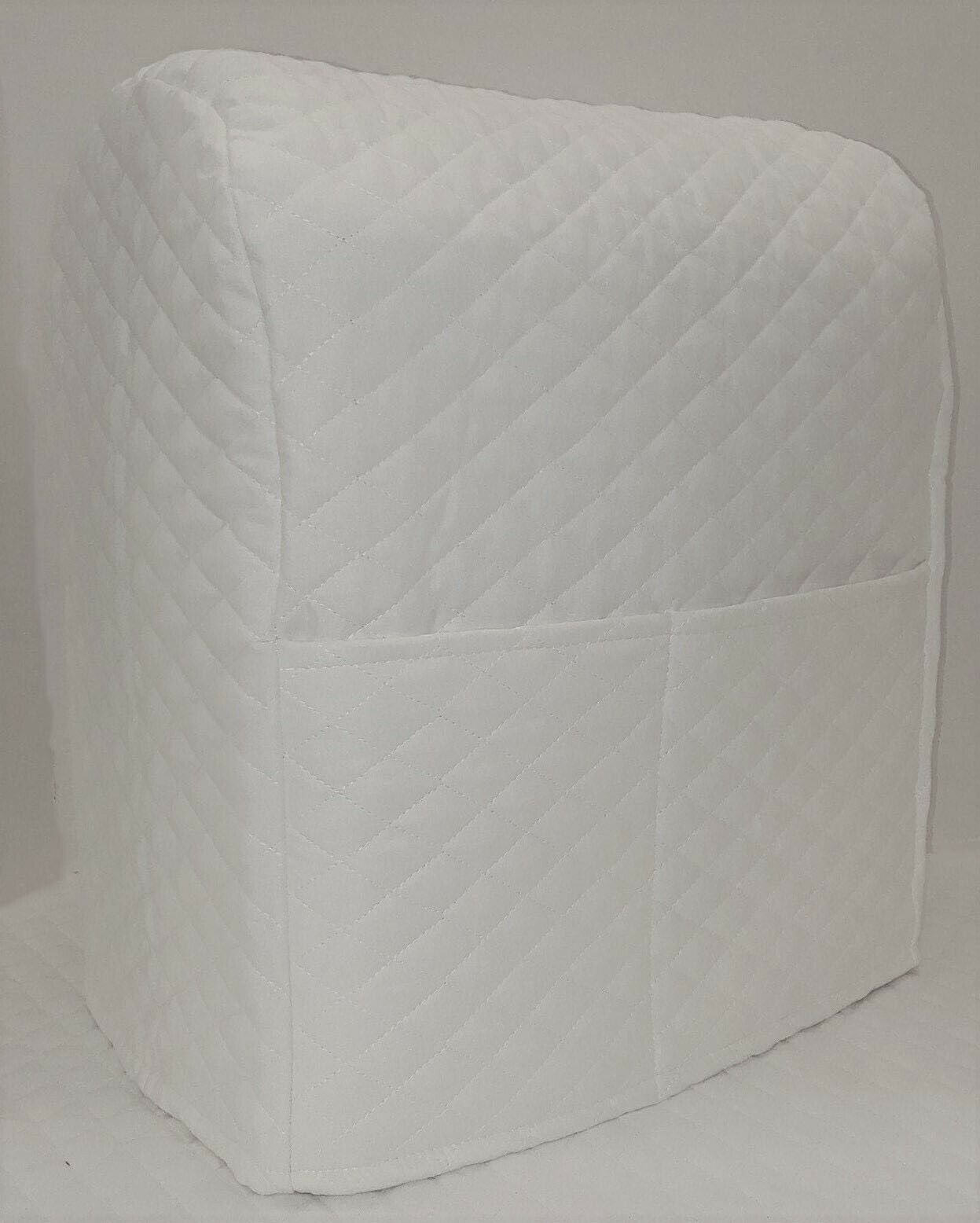Quilted Cover Compatible with Kitchenaid Stand Mixer by Penny's Needful Things (White, 4.5/5qt Tilt Head)