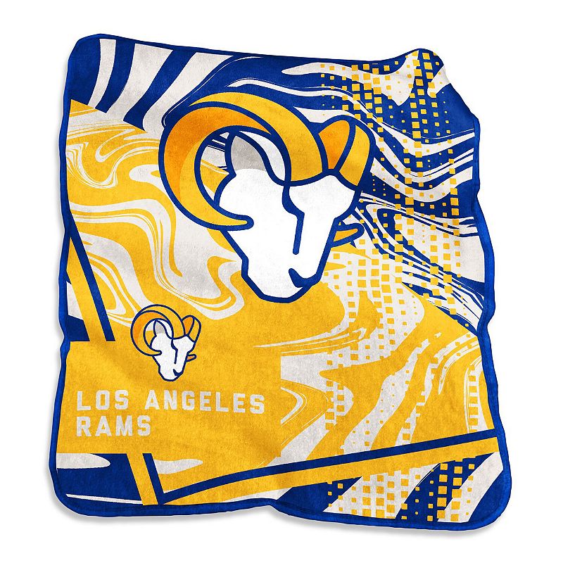 Los Angeles Rams 50 x 60 Swirl Raschel Throw Blanket