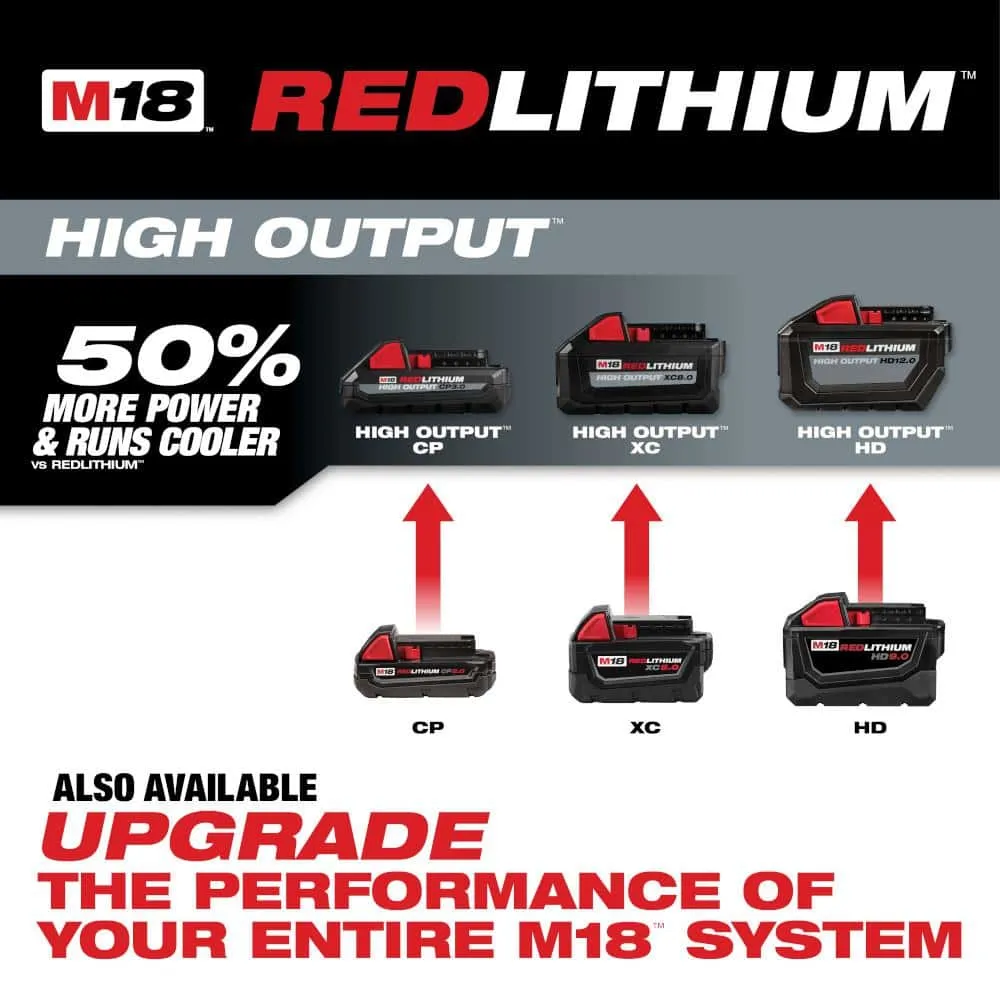 Milwaukee M18 18-Volt Lithium-Ion XC Extended Capacity 5.0 Ah Battery Pack (2-Pack) 48-11-1852