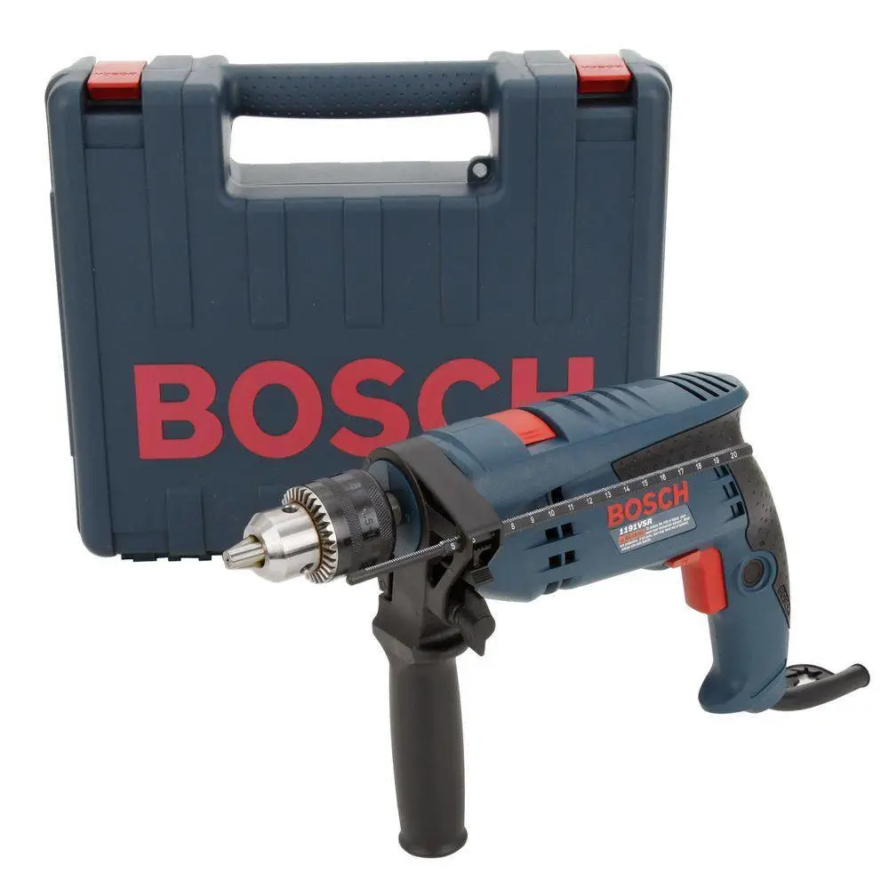 Bosch 7 Amp Corded 12 in. ConcreteMasonry Variable Speed Hammer Drill Kit with Hard Case 1191VSRK