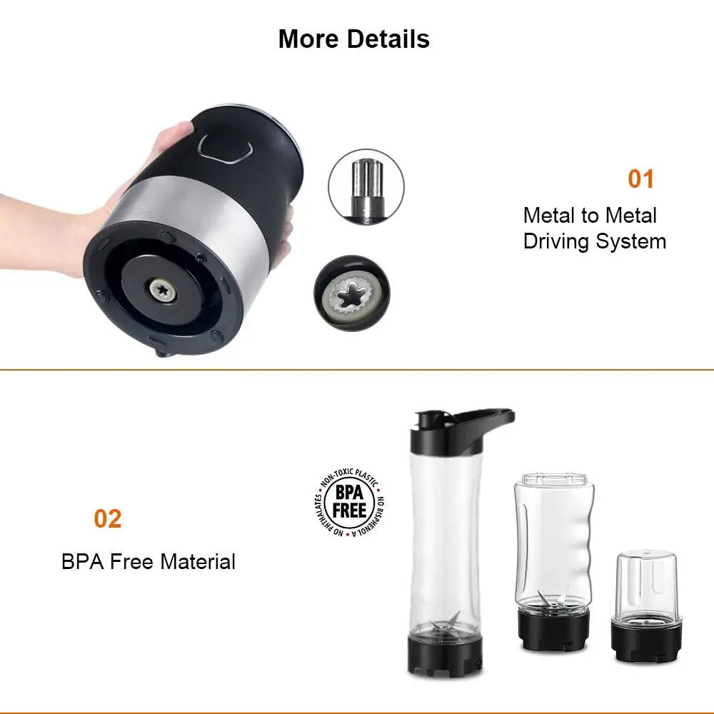 BPA FREE 500W Portable Personal Blender Mixer