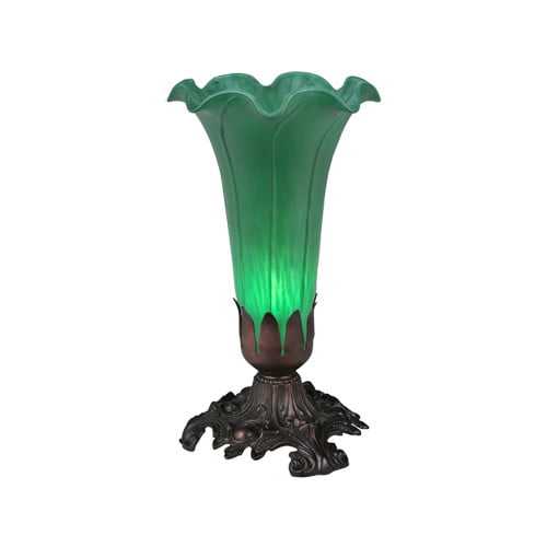 Meyda  11235 Stained Glass /  Accent Table Lamp From The Lilies Collection -