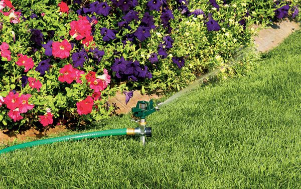 Orbit Yard Watering Impact Sprinkler on Spike Base - Water Sprinkler - 58019N