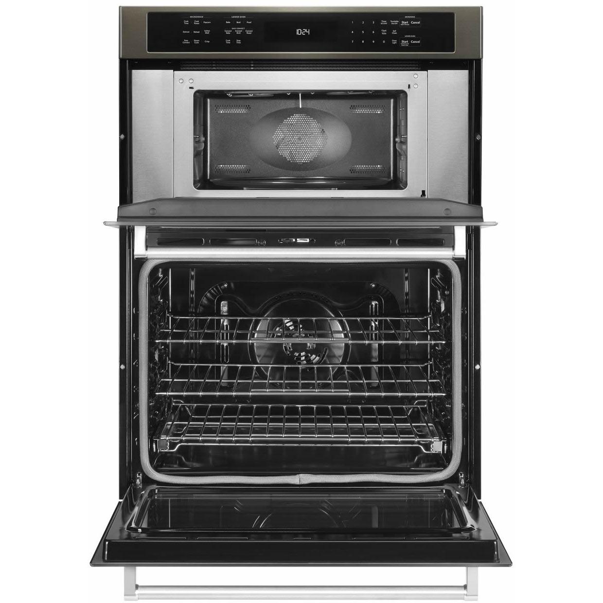 KitchenAid 30-inch, 5 cu. ft. Built-in Combination Wall Oven with Convection KOCE500EBS