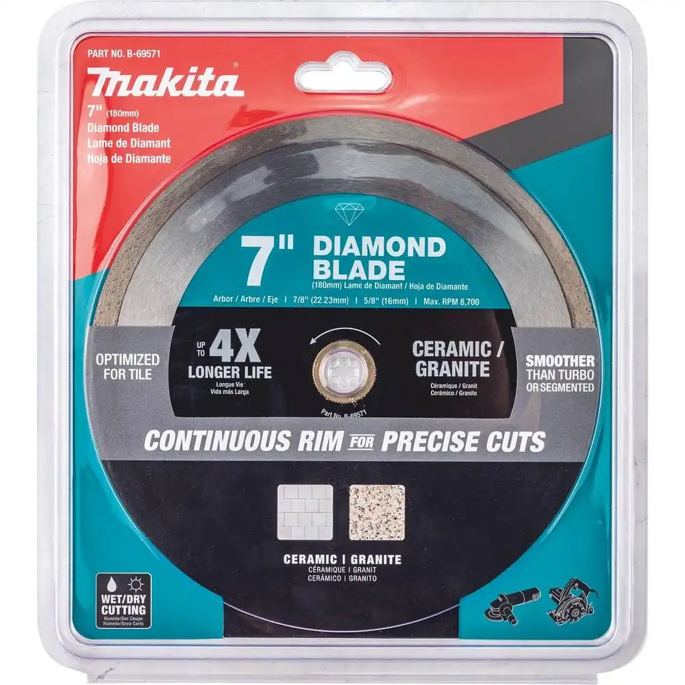 Makita 7 in. Continuous Rim Diamond Blade for General Purpose B-69571