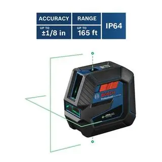 Bosch 100 ft. Green Combination Self Leveling Laser with VisiMax Technology Mount Plus Compact Tripod with Extendable Height GCL10040G+BT150