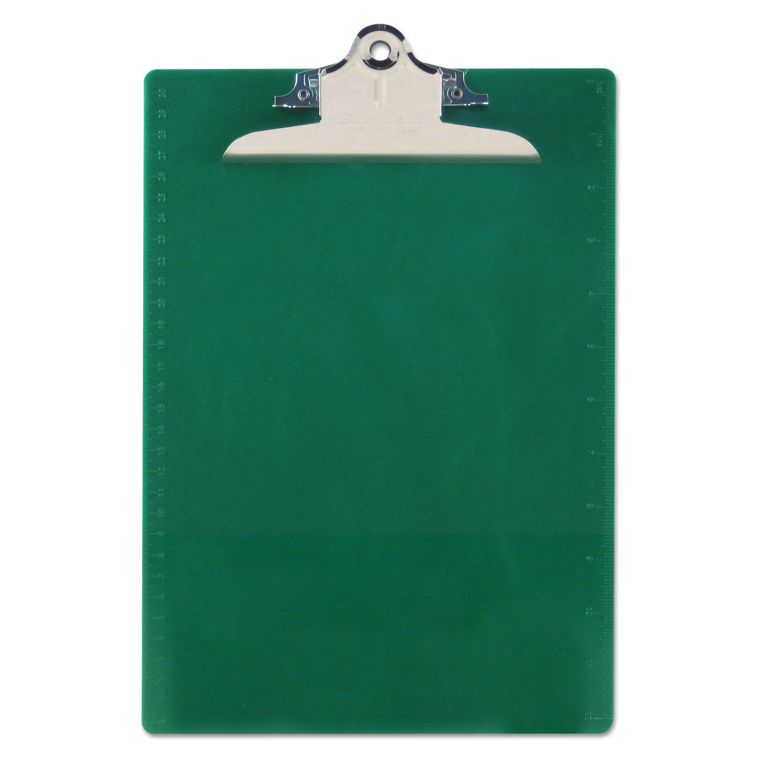 Recycled Plastic Clipboard with Ruler Edge by Saunders SAU21604