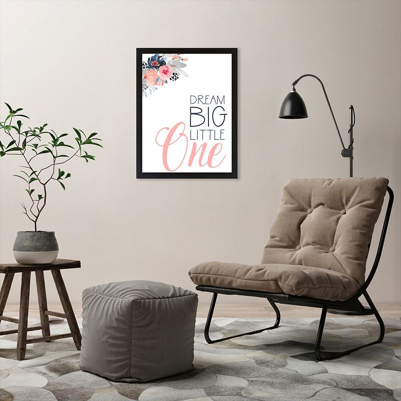 Americanflat Dream Big Floral Wall Art by Wall and Wonder