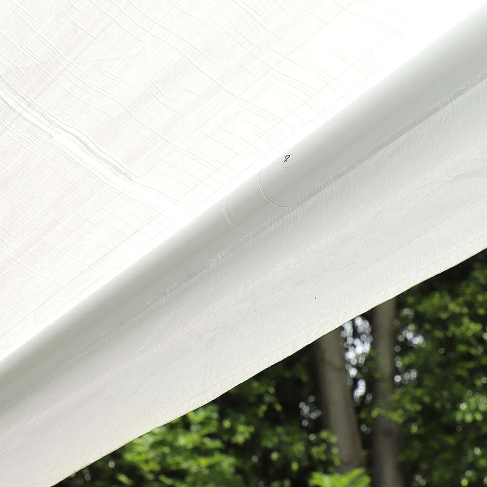 Svebake 10' x 10' White Solid Print Instant Outdoor Canopie