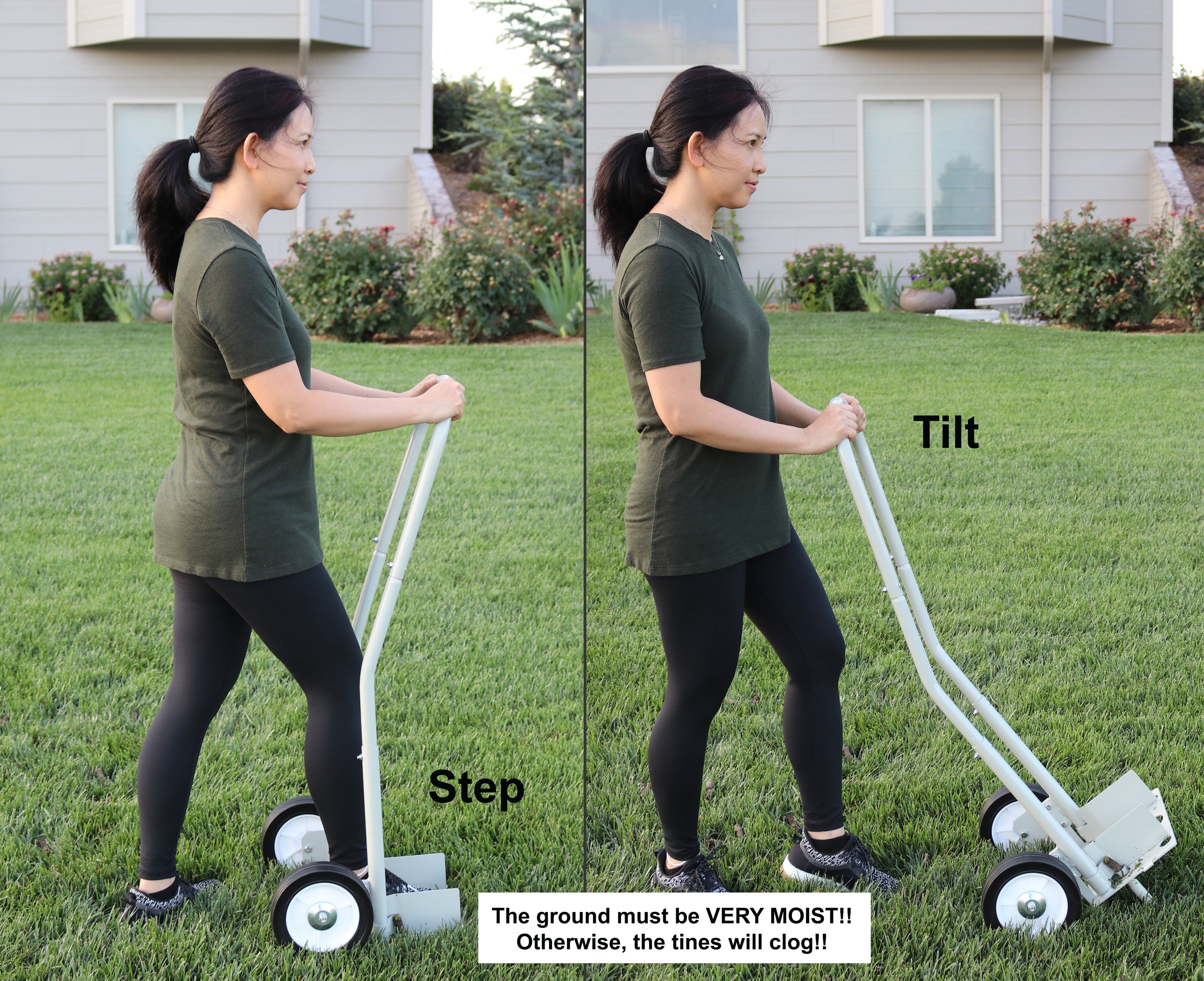 Step 'N Tilt Core Lawn Aerator Version 4 (Without Container)
