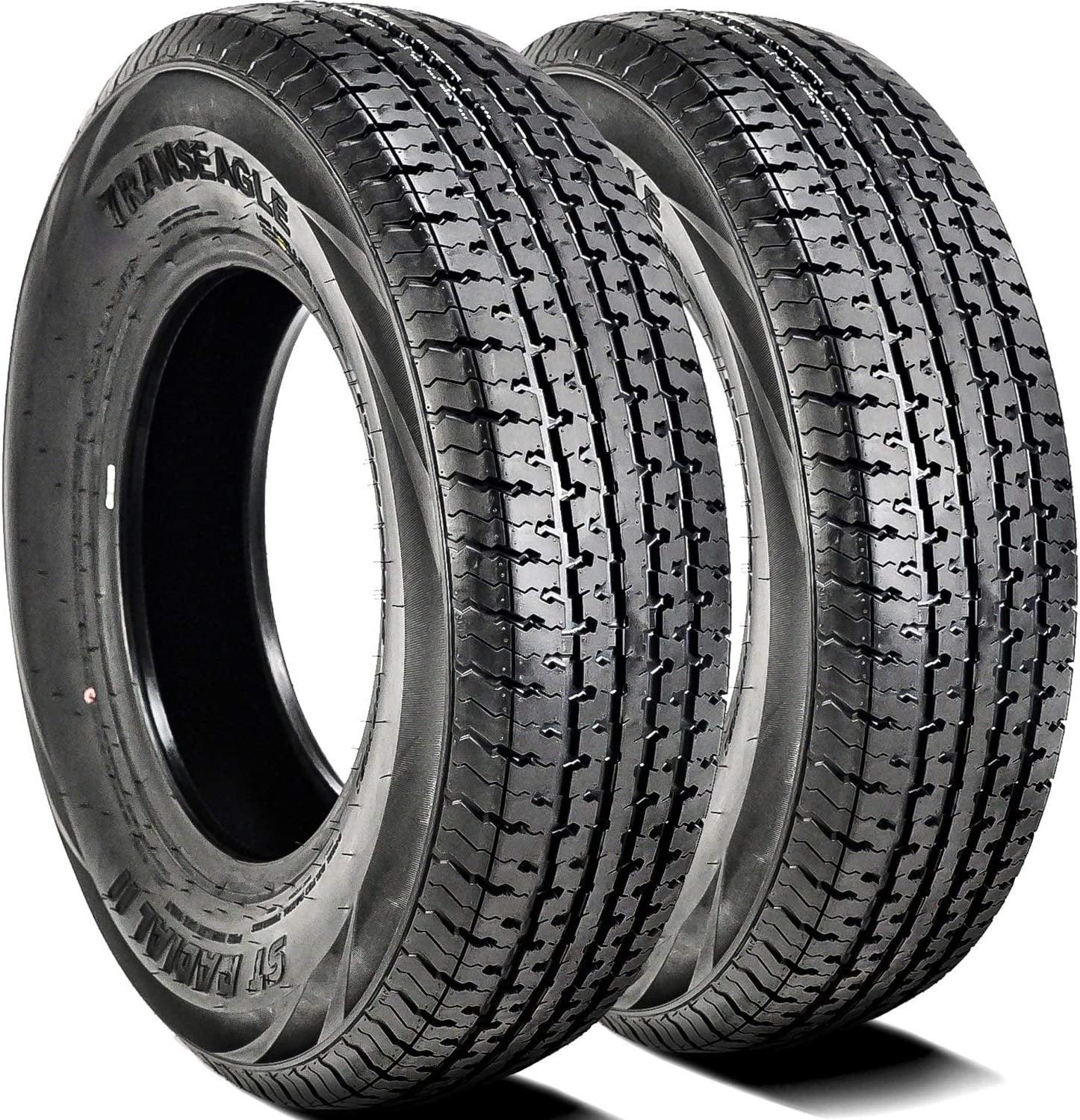 Set of 2 (TWO) Transeagle ST Radial II Premium Trailer Radial Tires-ST205/75R14 205/75/14