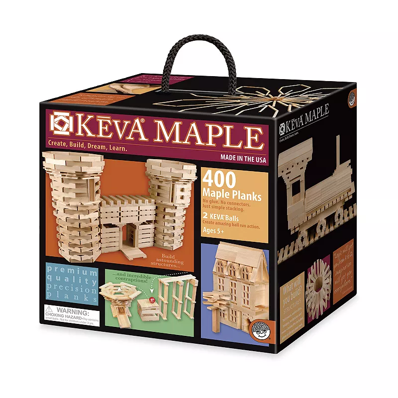 KEVA Maple 400-Piece Plank Set by MindWare