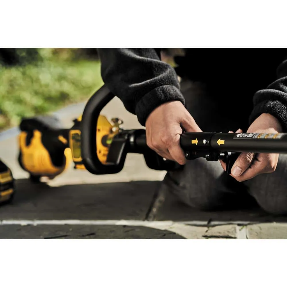 DEWALT 60V MAX Brushless Cordless Battery Powered Attachment Capable String Trimmer Kit, (1) FLEXVOLT 3Ah Battery and Charger DCST972X1