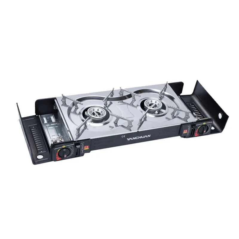 Hot Selling Low Price Portable Double Burner Butane Gas Stove Camping Mini Gas Stove