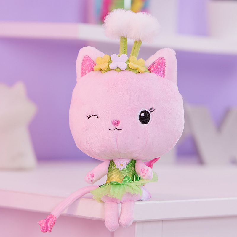 Spin Master Gabby's Dollhouse， 7-inch Kitty Fairy Purr-ific Plush Toy