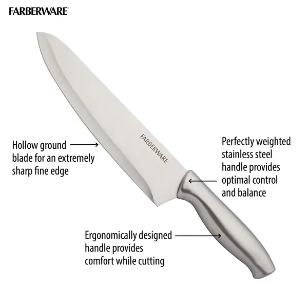 Farberware 15-Piece Stamped Stainless Steel Cutlery Set