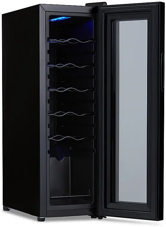 Newair Shadow Series 12 Bottle Wine Cooler Refrigerator - Black