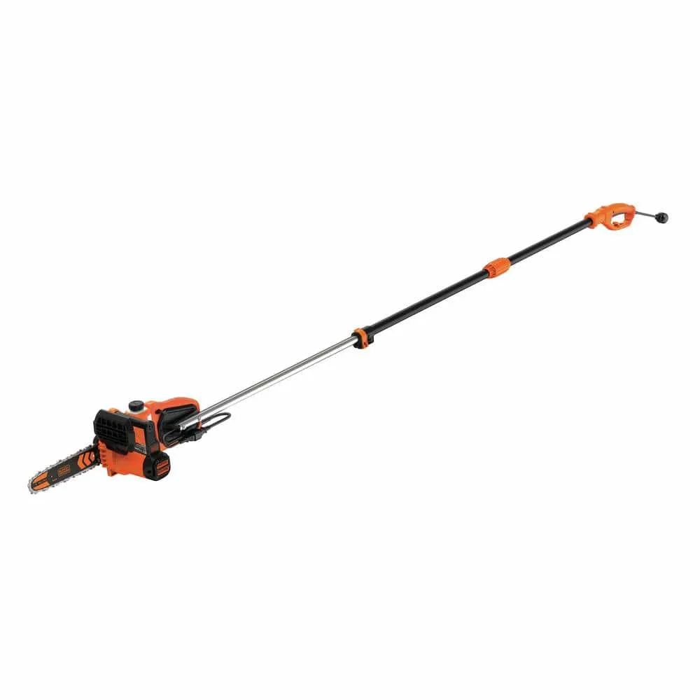 BLACK+DECKER 10 in. 8 AMP Corded Electric Chainsaw with Pole Attachment BECSP601