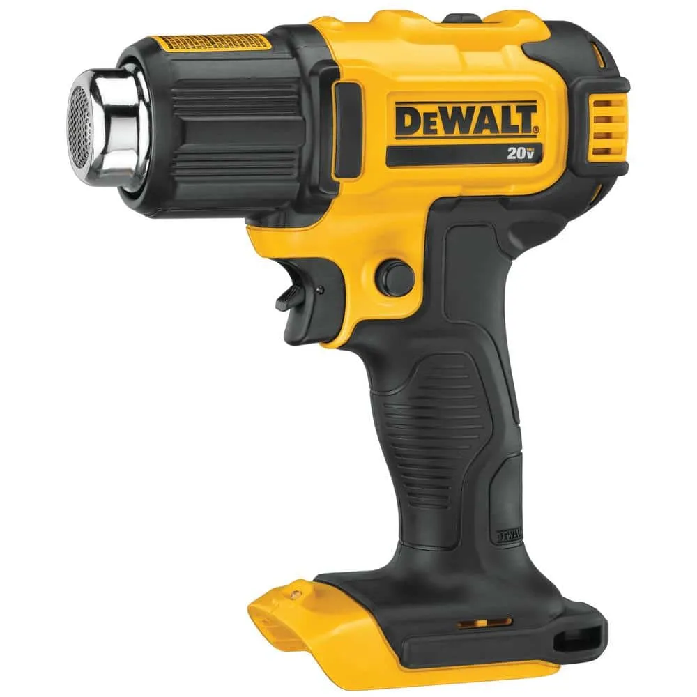 DEWALT 20V MAX Cordless Compact Heat Gun with Flat and Hook Nozzle Attachments DCE530B