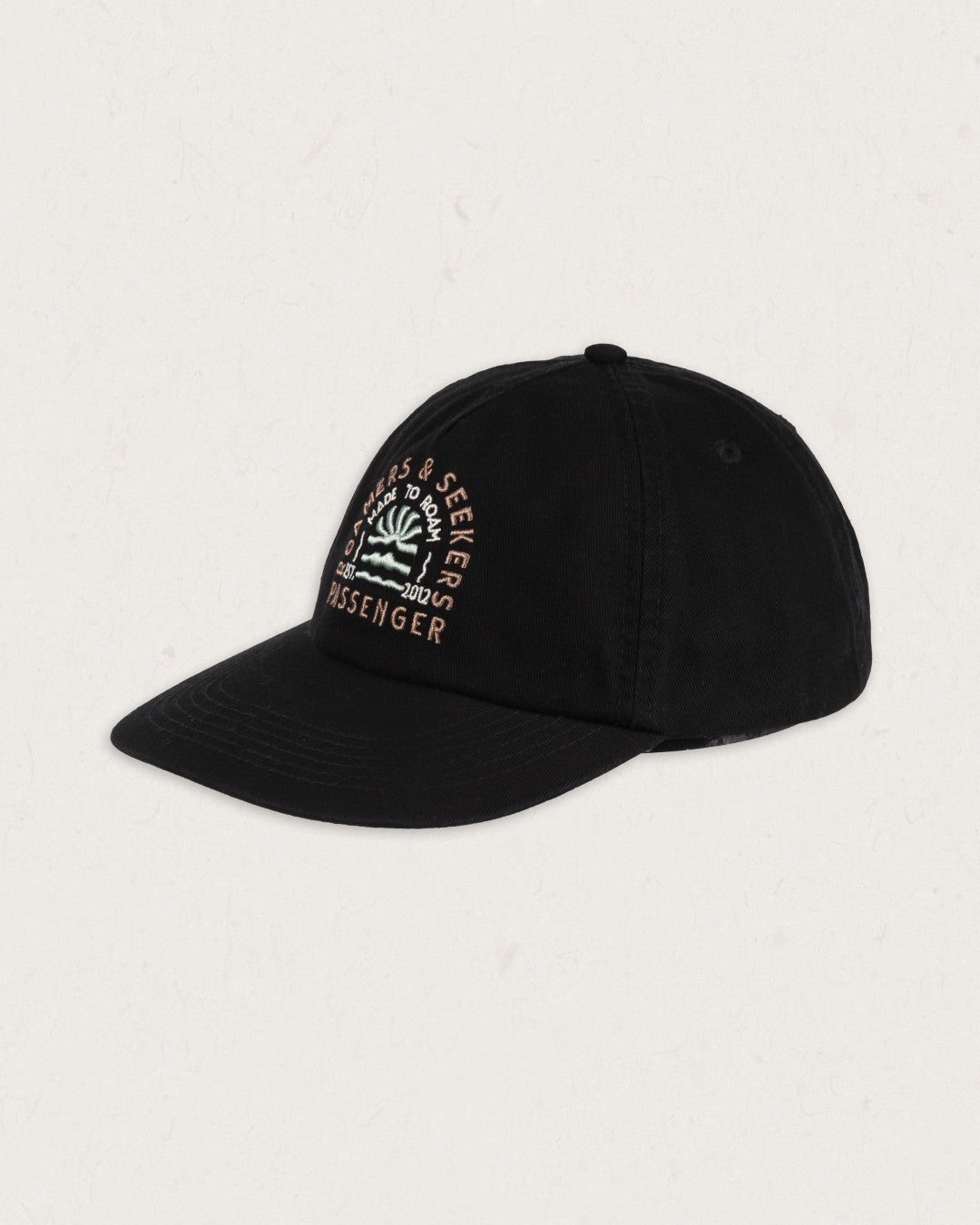 Seekers Recycled Cotton Low Profile Cap - Faded Black