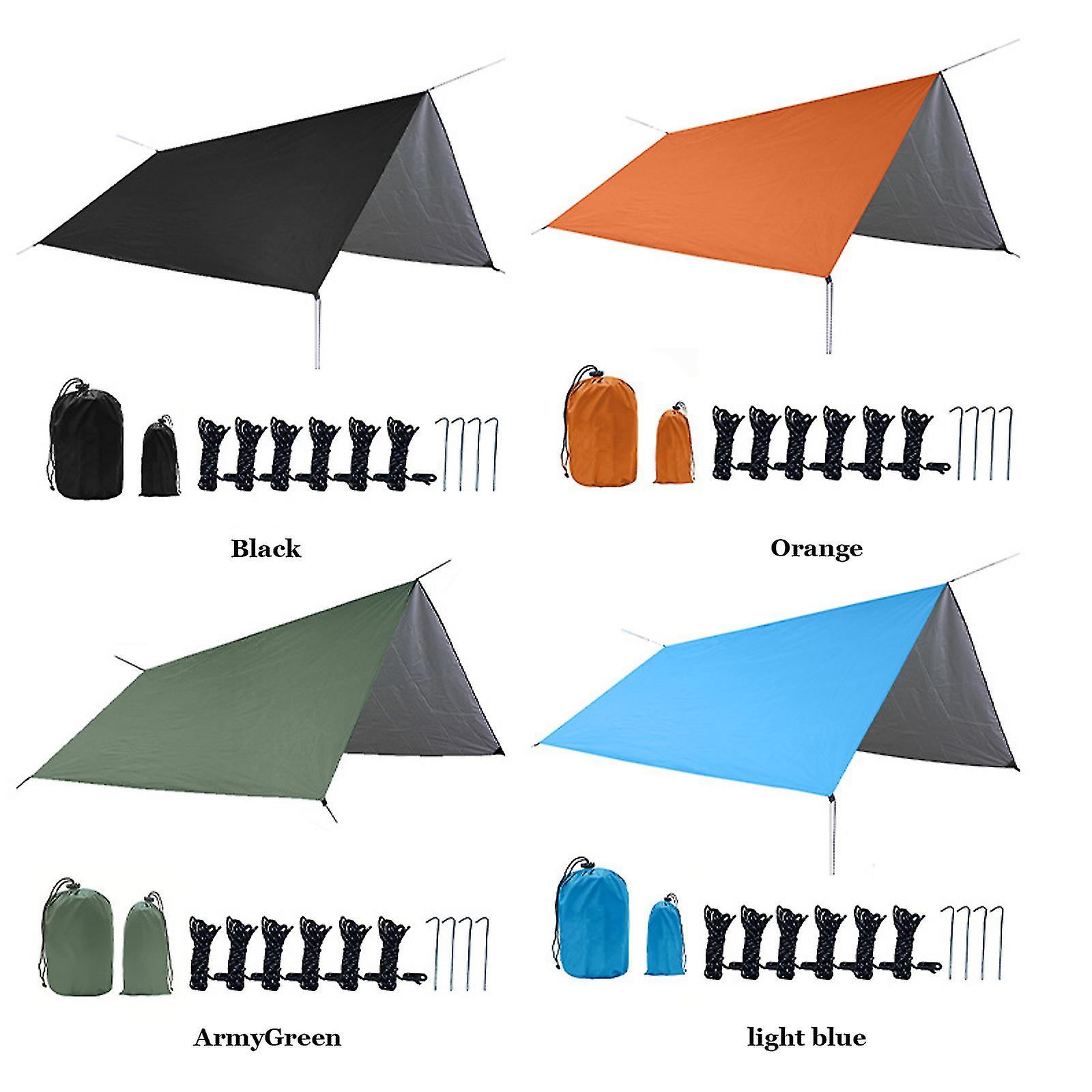 New Arrive Sun Awning Outdoor Camping Tent Shading Net Water Proof 300*290cm Sunshade Sunscreen Canopy Black Color Shade Sail Cloth