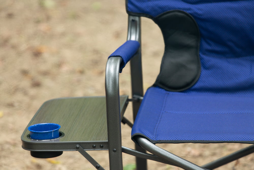 Ozark Trail Camping Director Chair XXL, Blue, Adult
