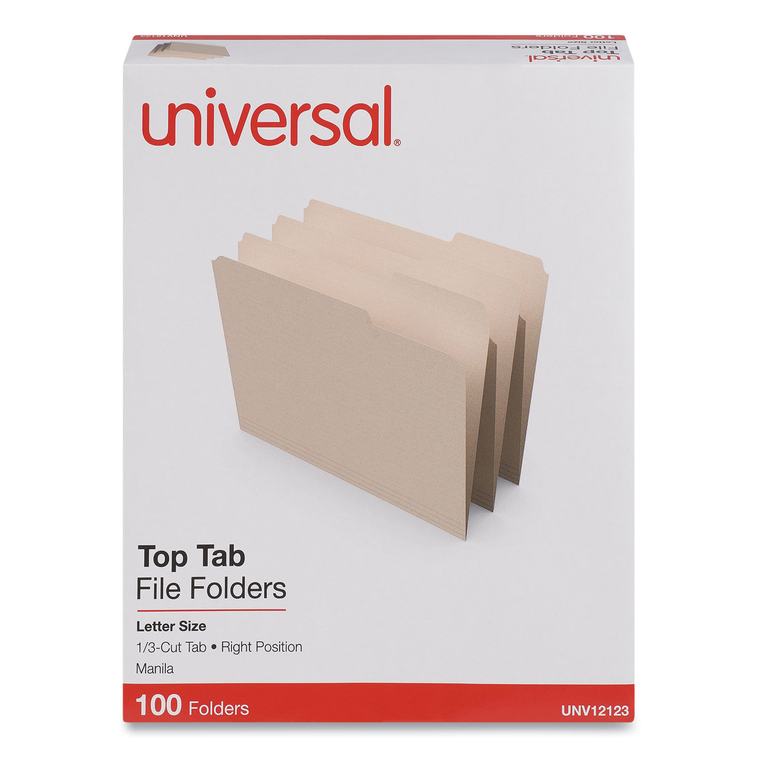 Top Tab File Folders by Universalandreg; UNV12123