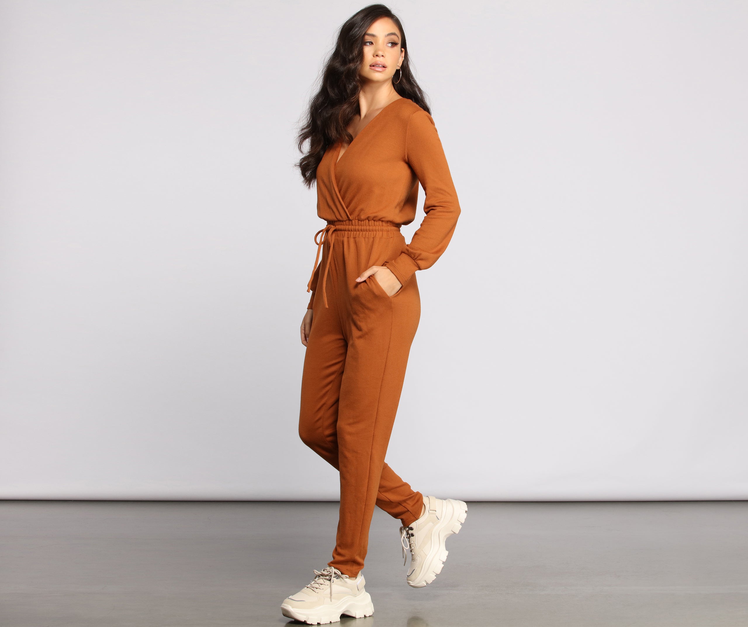 Casually Chic Surplice Jumpsuit