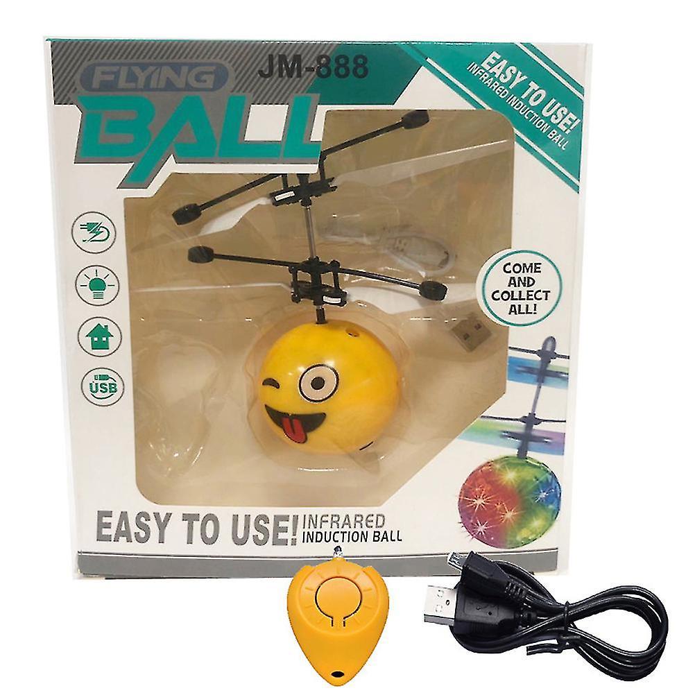 Flying Ball Toys RC Flying Toy LED Lights Light Up Ball Drone for Kids Boys Girls Indoor Outdoor Games