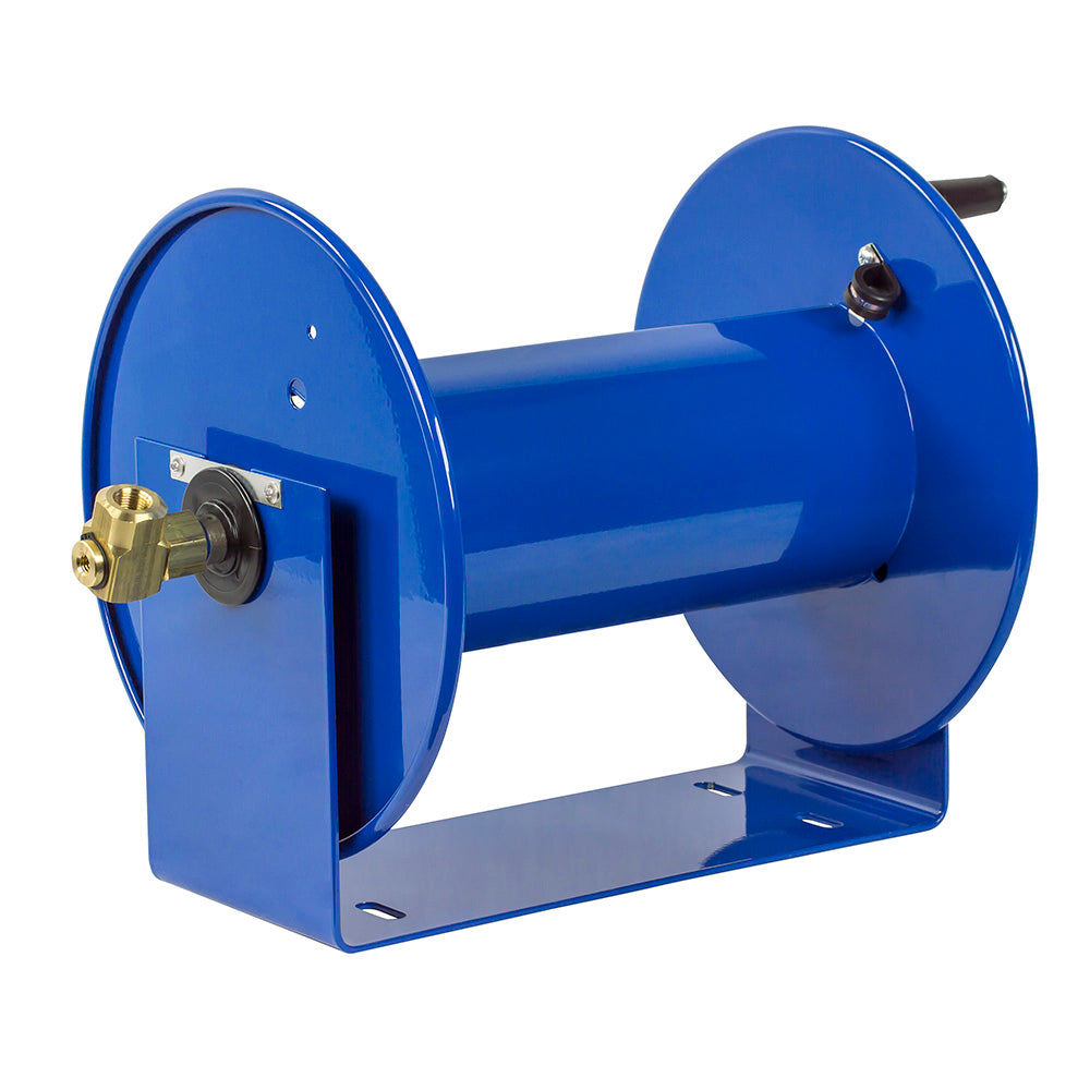 Coxreels 100 Series Compact Hand Crank Lightweight Water and Air Hose Reel， Blue