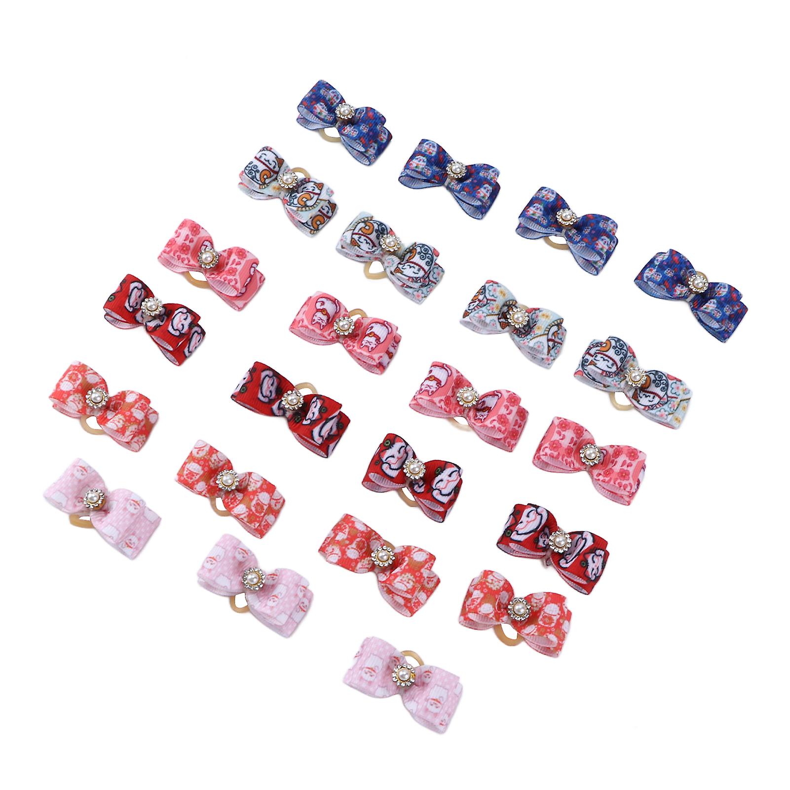 Pets Bowknot Lucky Cat Series Pets Bowknot Rubber Band Dog Accessories Pet Supplies