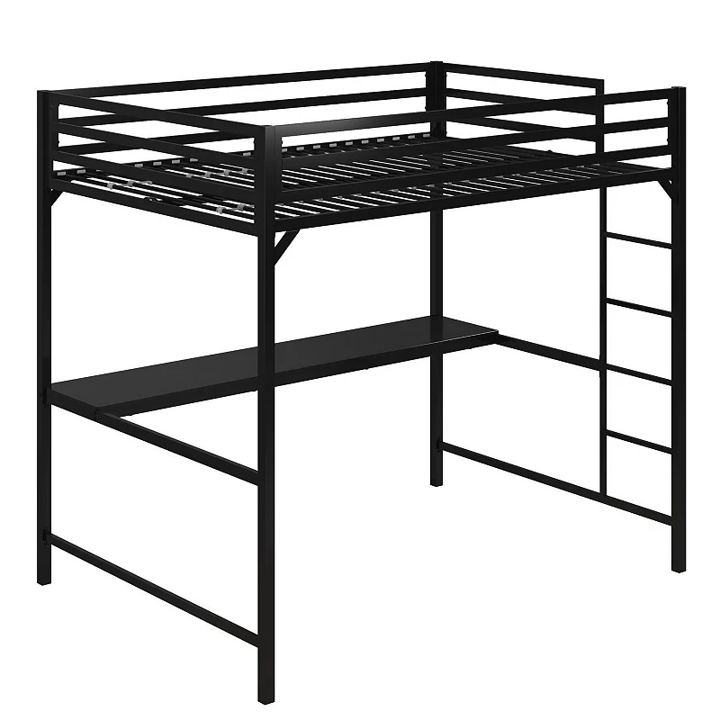 Atwater Living Mason Metal Loft Bed with Desk