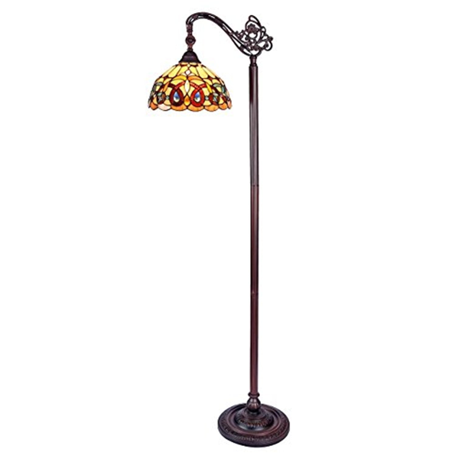 CHLOE Lighting SERENITY -style 1 Light Reading Floor Lamp 11" Wide