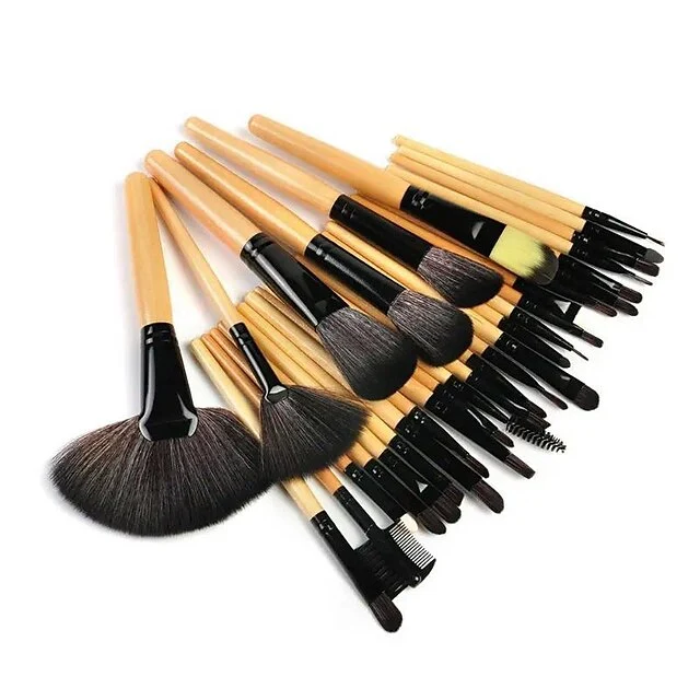 32 Pcs Multifunctional Makeup Brushes Set Fashion Professional Beauty Tool Suitable For Blush, Loose Powder, Foundation, Eye Shadow, Concealer, Eyebrow, Nose Shadow, Highlighter