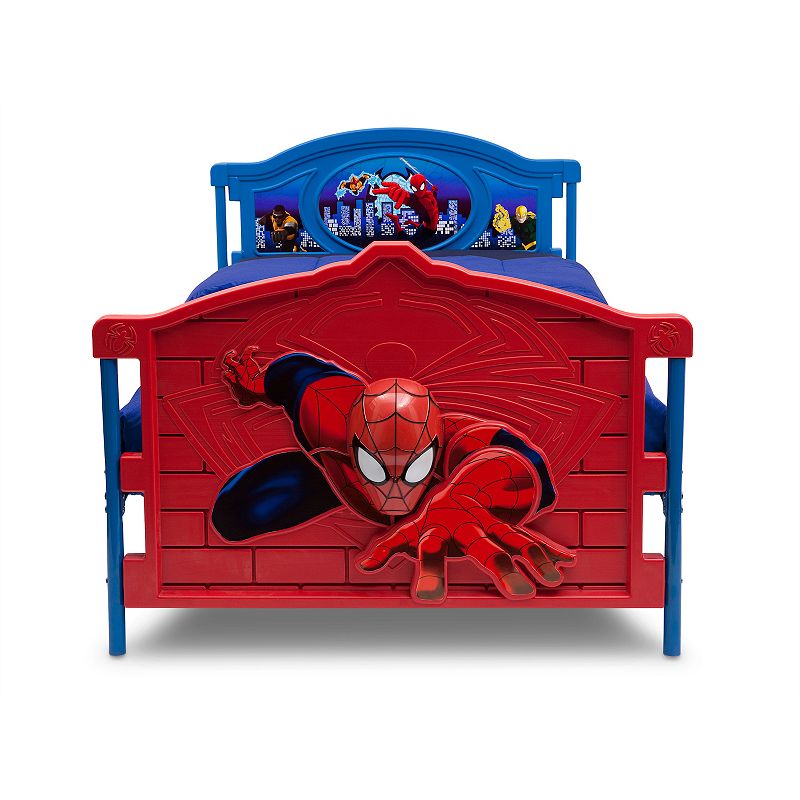 Delta Children Marvel Spider-Man Plastic 3D-Footboard Twin Bed