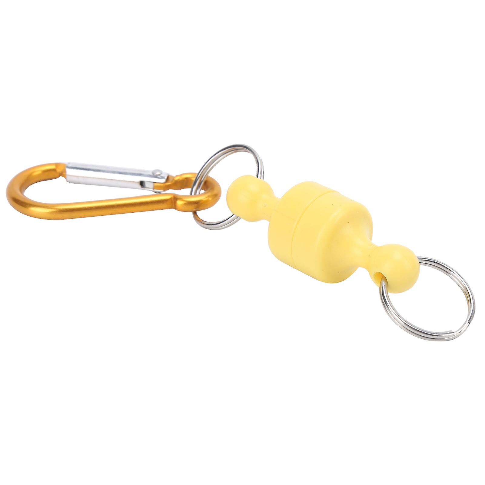 Strong Magnetic Release Holder Carabiner Aluminium Net Release Clip Keychain For Outdoors