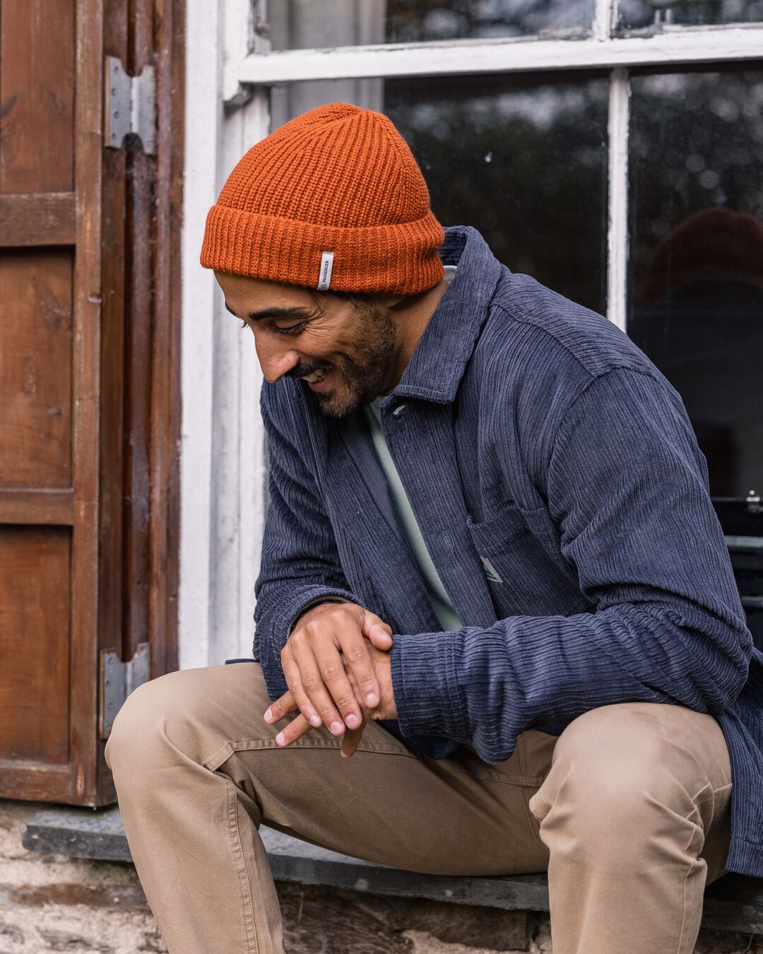 Compass Recycled Beanie - Rust