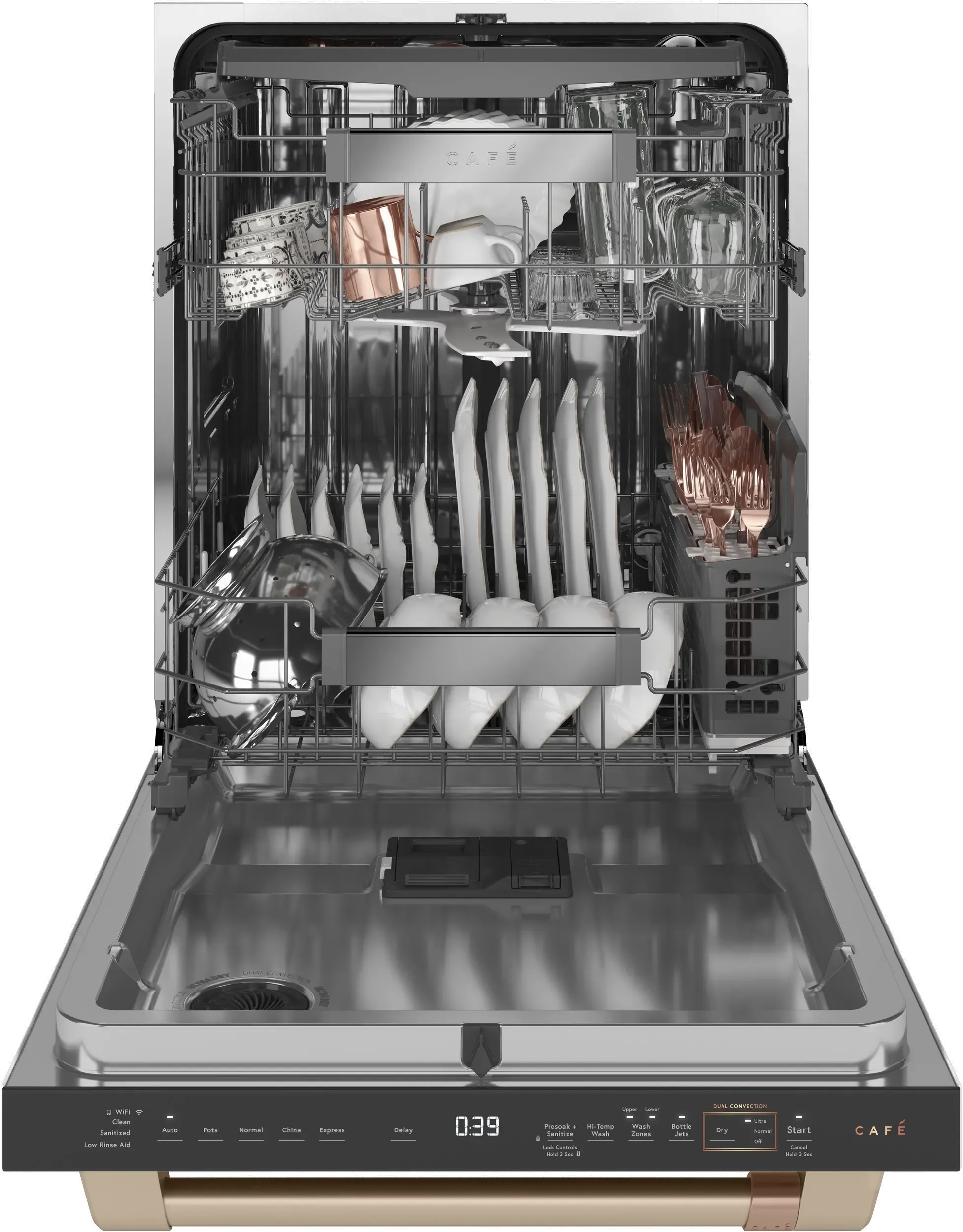 GE Cafe Top Control Dishwasher CDT875P4NW2