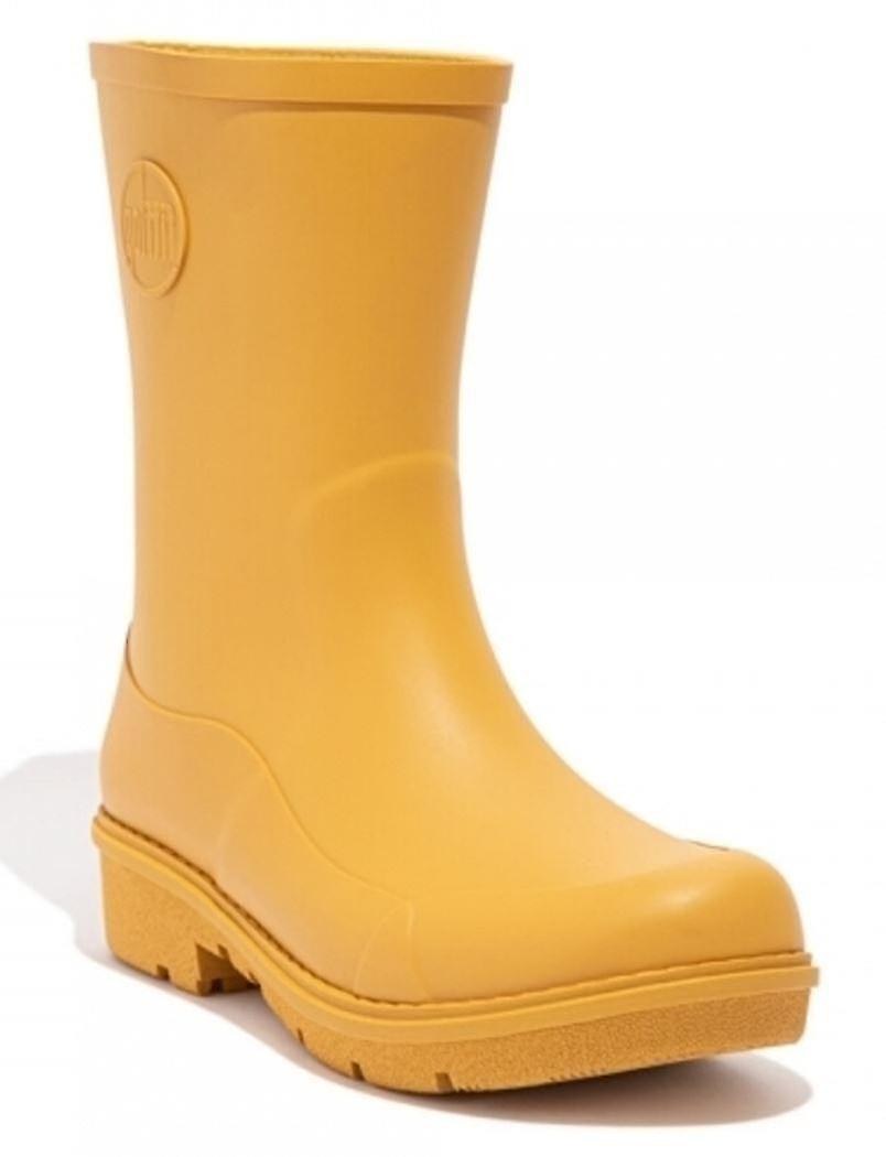 Fitflop Wonderwelly Short Yellow Womens Wellington Rain Boots