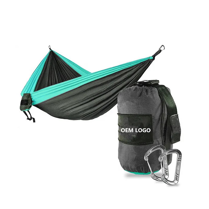 Custom Camping hiking Hammock waterproof Outdoors Hammock Portable nylon Hammock outdoors