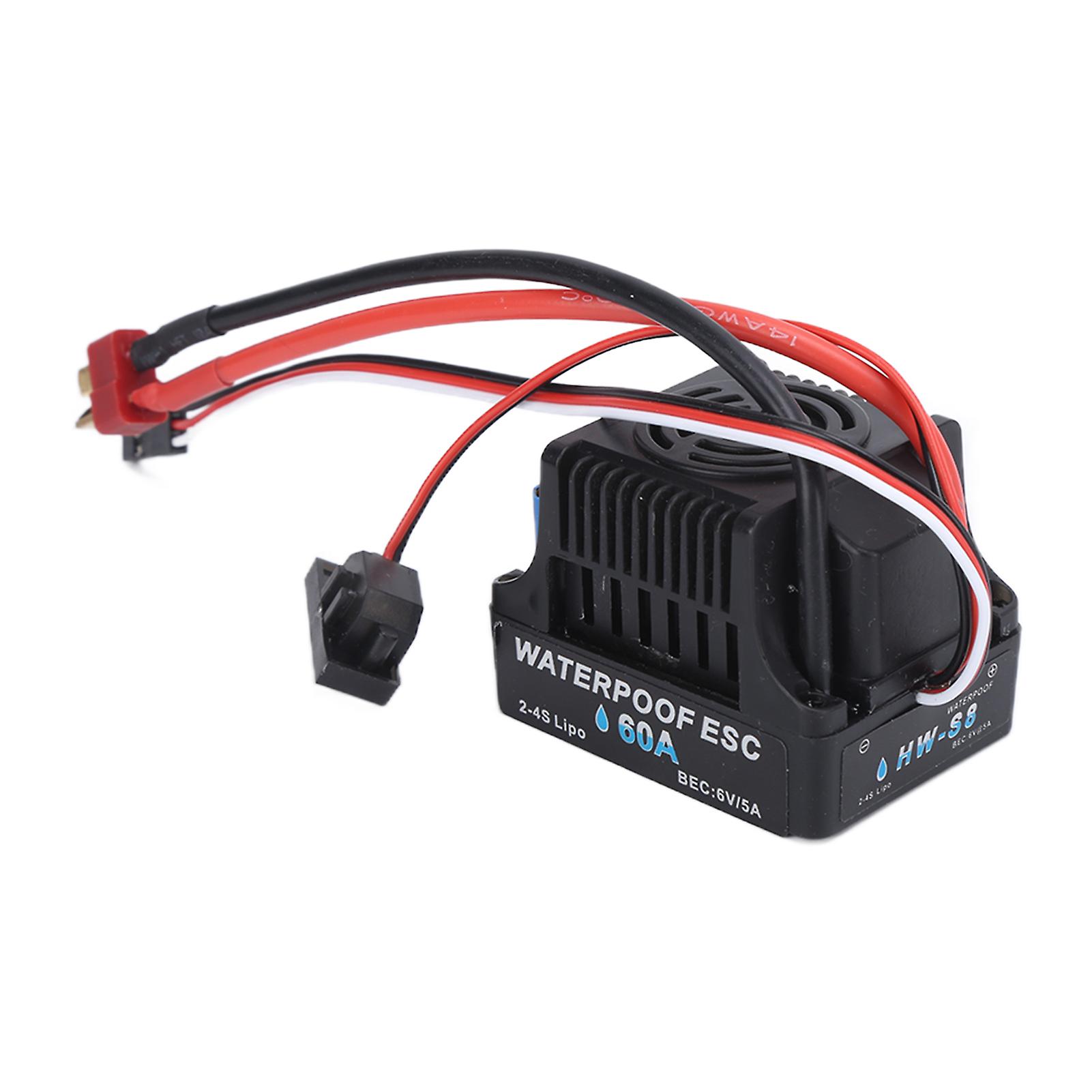 Electronic Speed Controller Waterproof Brushless Esc Electric Governor Long Line For 1/10 Remote Control Car
