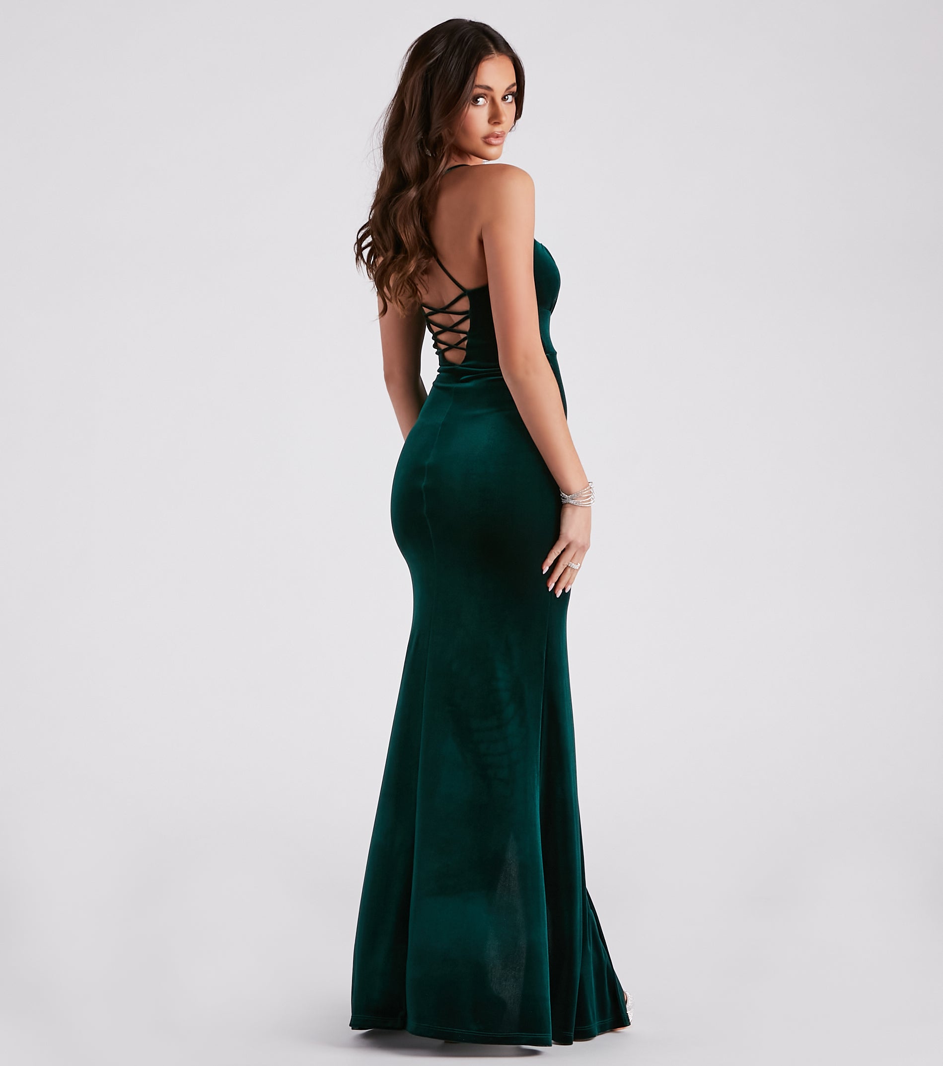 Carla Formal Velvet Mermaid Dress