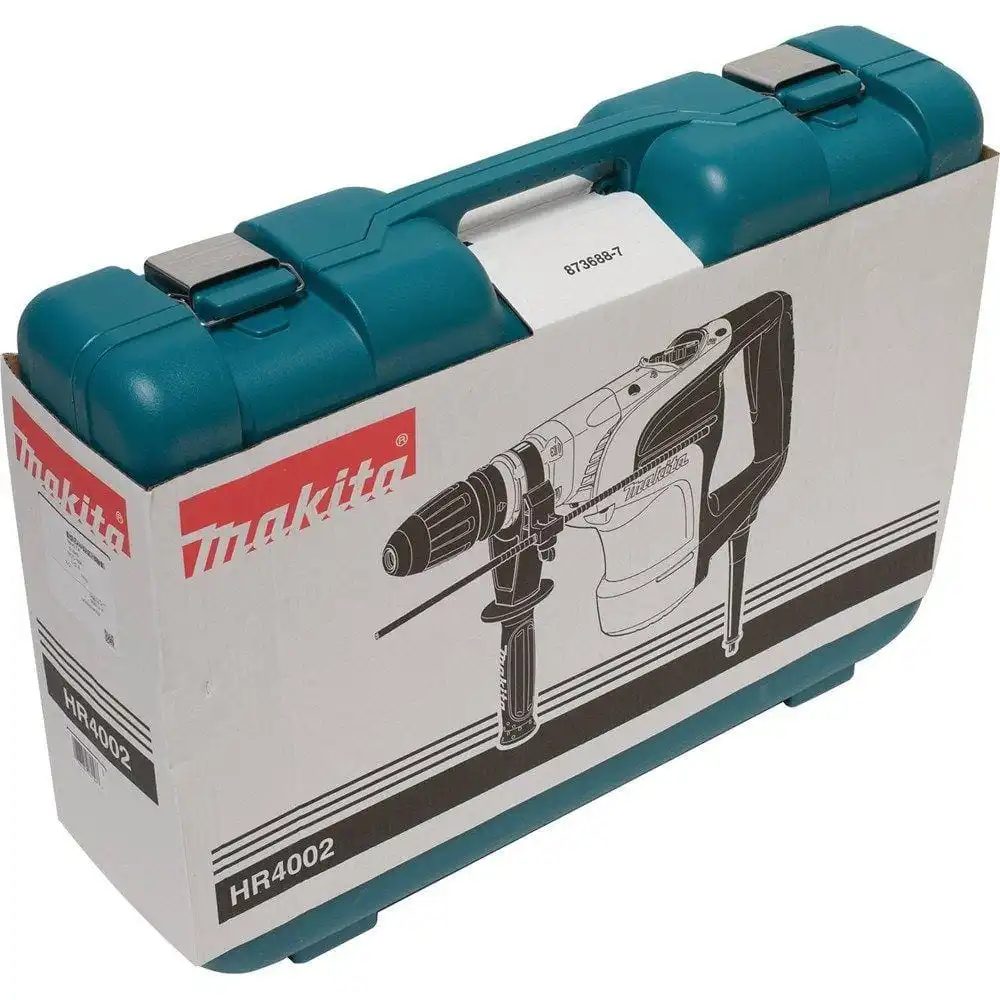 Makita 10 Amp 1-9/16 in. Corded SDS-MAX Concrete/Masonry Rotary Hammer Drill with Side Handle and Hard Case HR4002