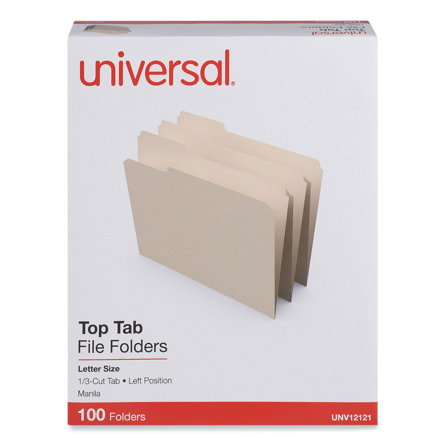 Top Tab File Folders by Universalandreg; UNV12121